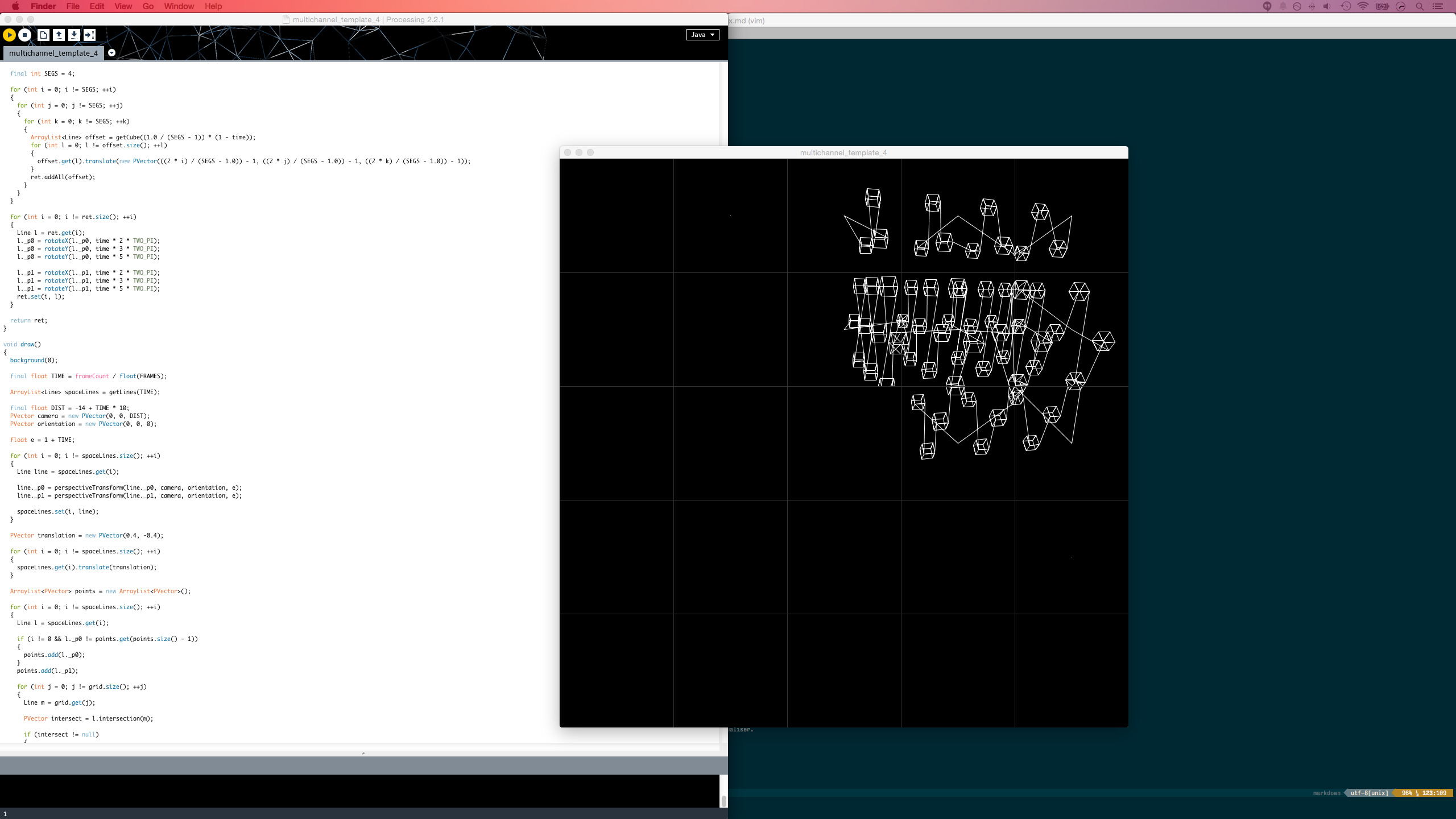 Processing example
